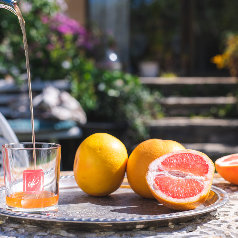 Autour d'un thé au pamplemousse