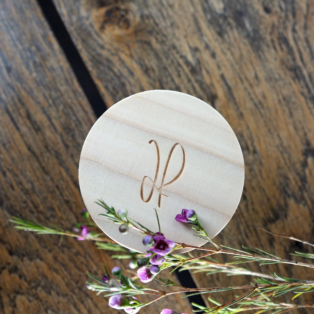Capot en bois pour bougie