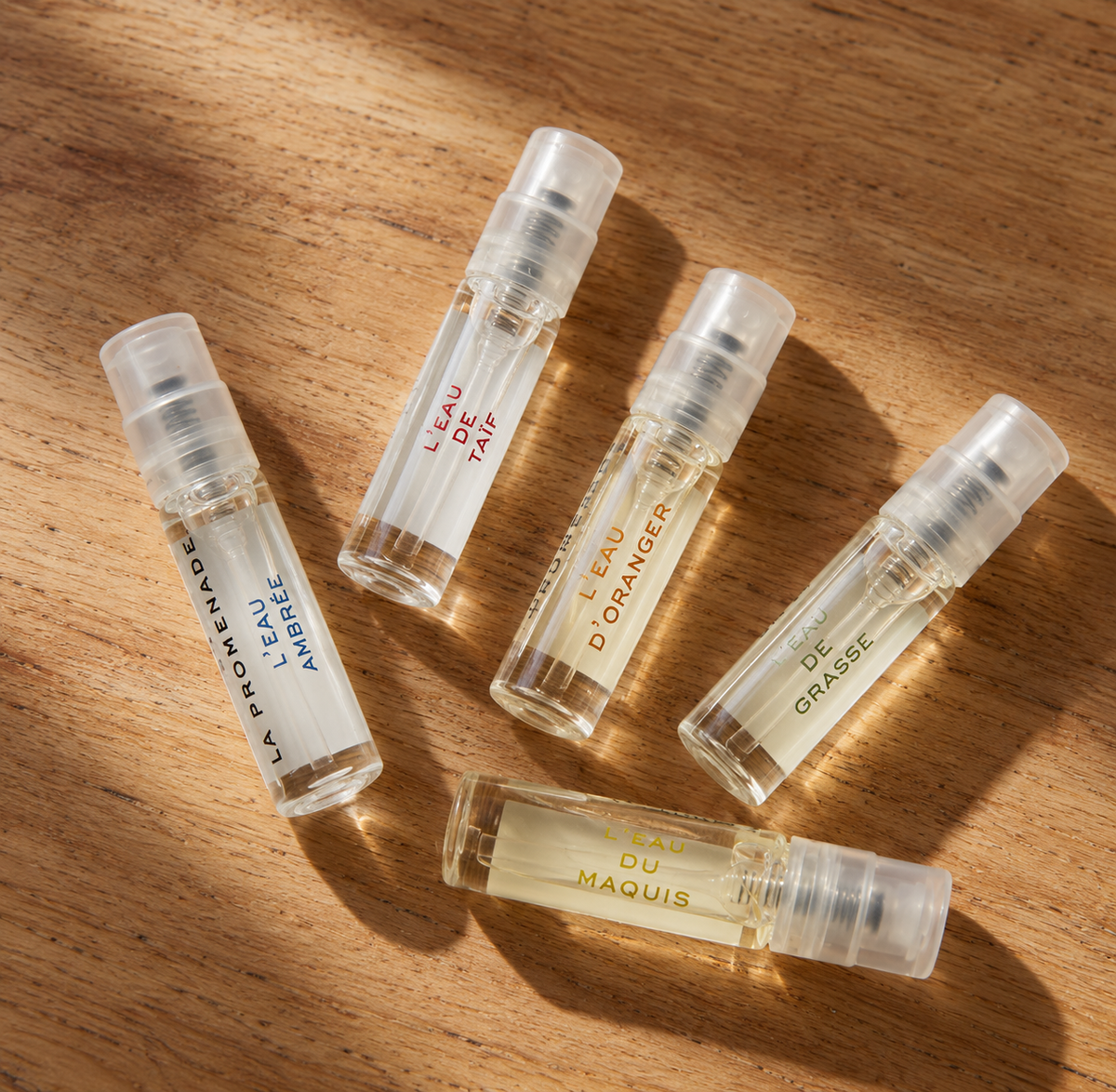 Coffret découverte – 5 échantillons d’eaux de parfum 2 mL